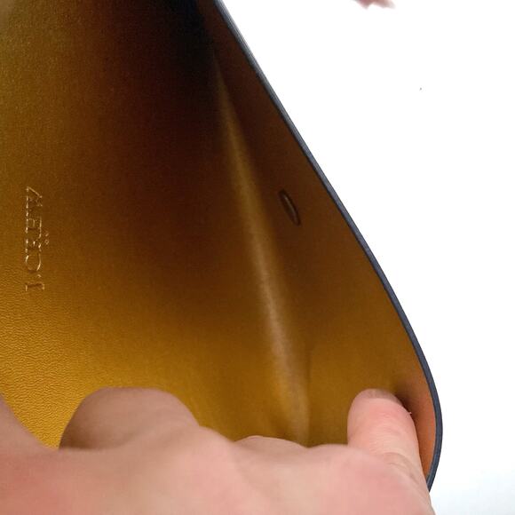 J.Crew Navy Faux Leather Envelope Clutch w/ Chain – Heritage Holiday Gift NWT - Picture 12 of 13